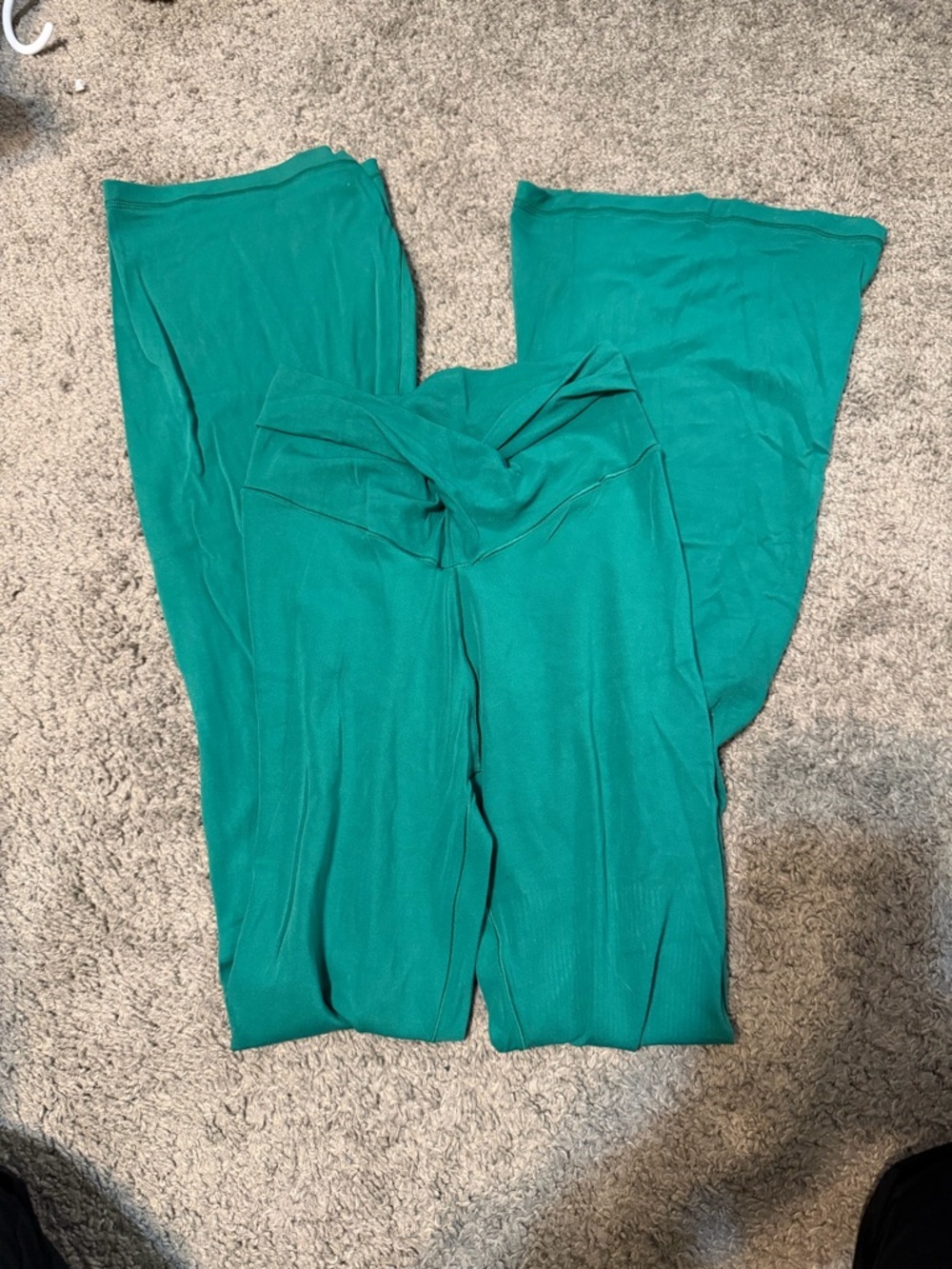 aerie Teal Green Wide-Leg Jumpsuit Pant